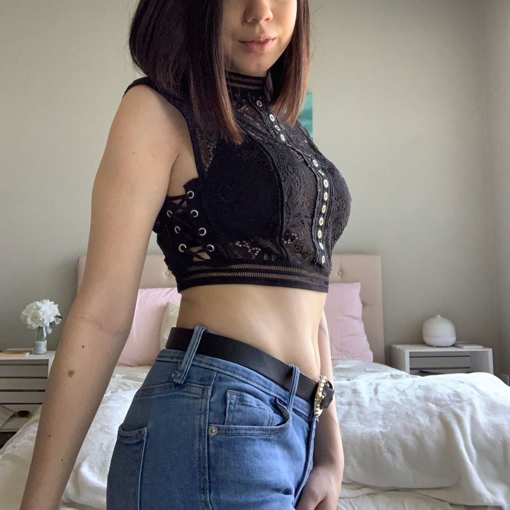 Victoria’s Secret lace crop top